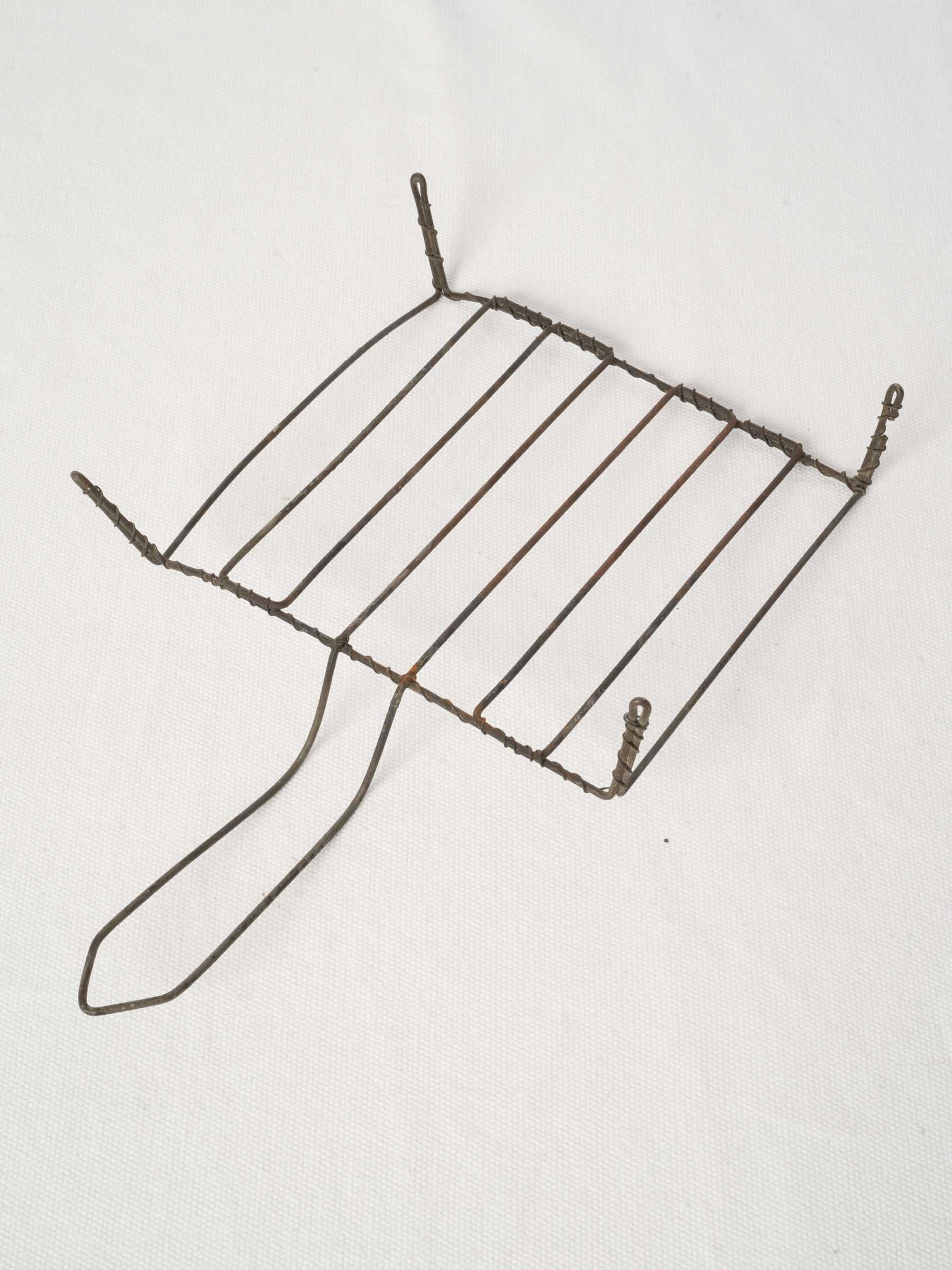 Antique French Iron Fireplace Cooking Grill