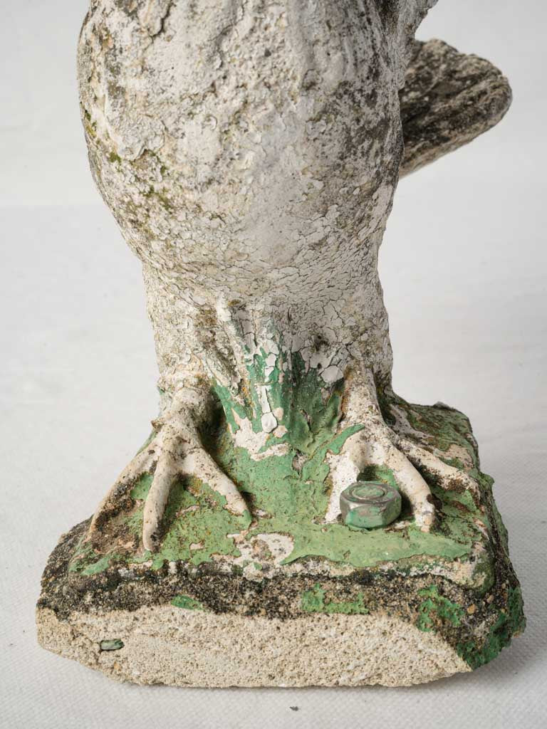 Charming concrete garden artwork