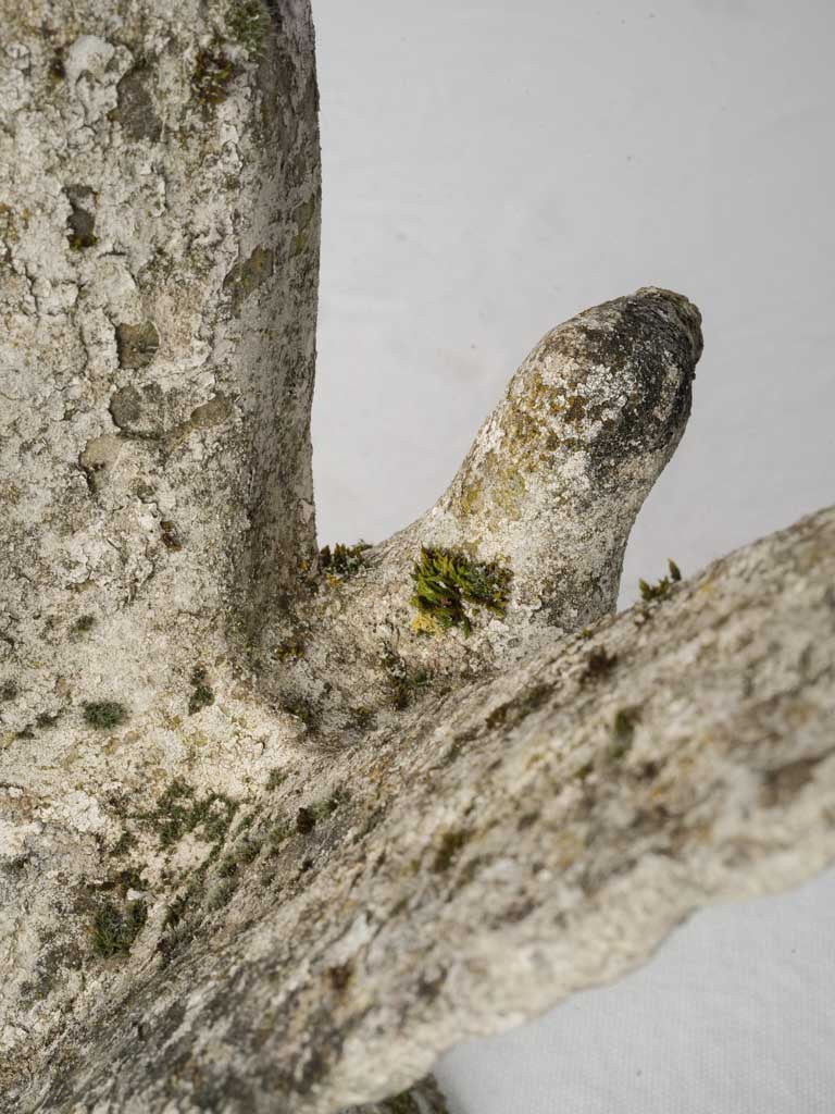 Delicate lifelike concrete garden statue  