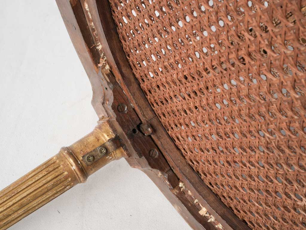 Petite Louis XVI Style Caned Desk Armchair Circa 1900 - 30¼"