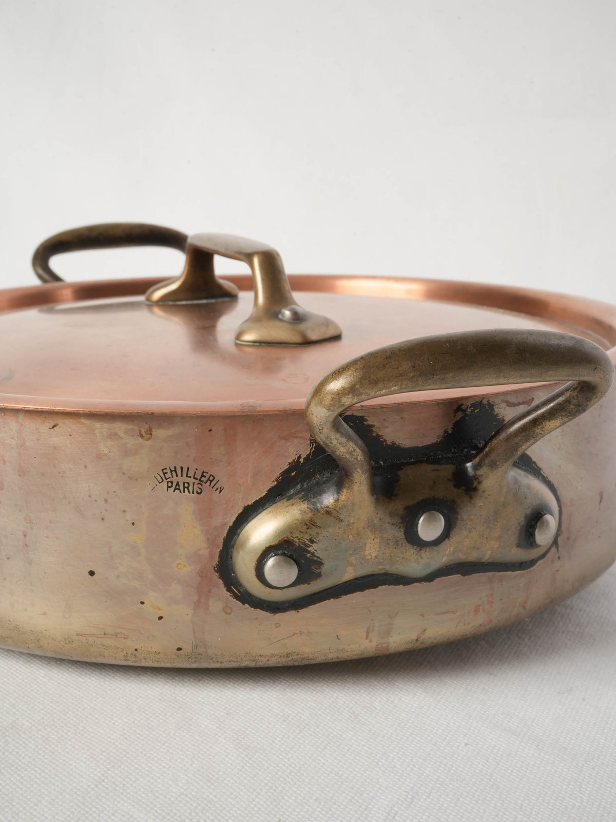 Vintage French Copper Rondeau by E. Dehillerin Paris