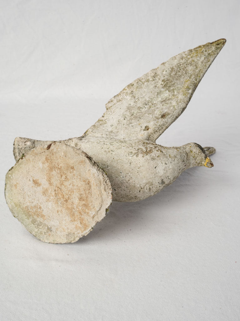 Poetic textured antique garden piece  