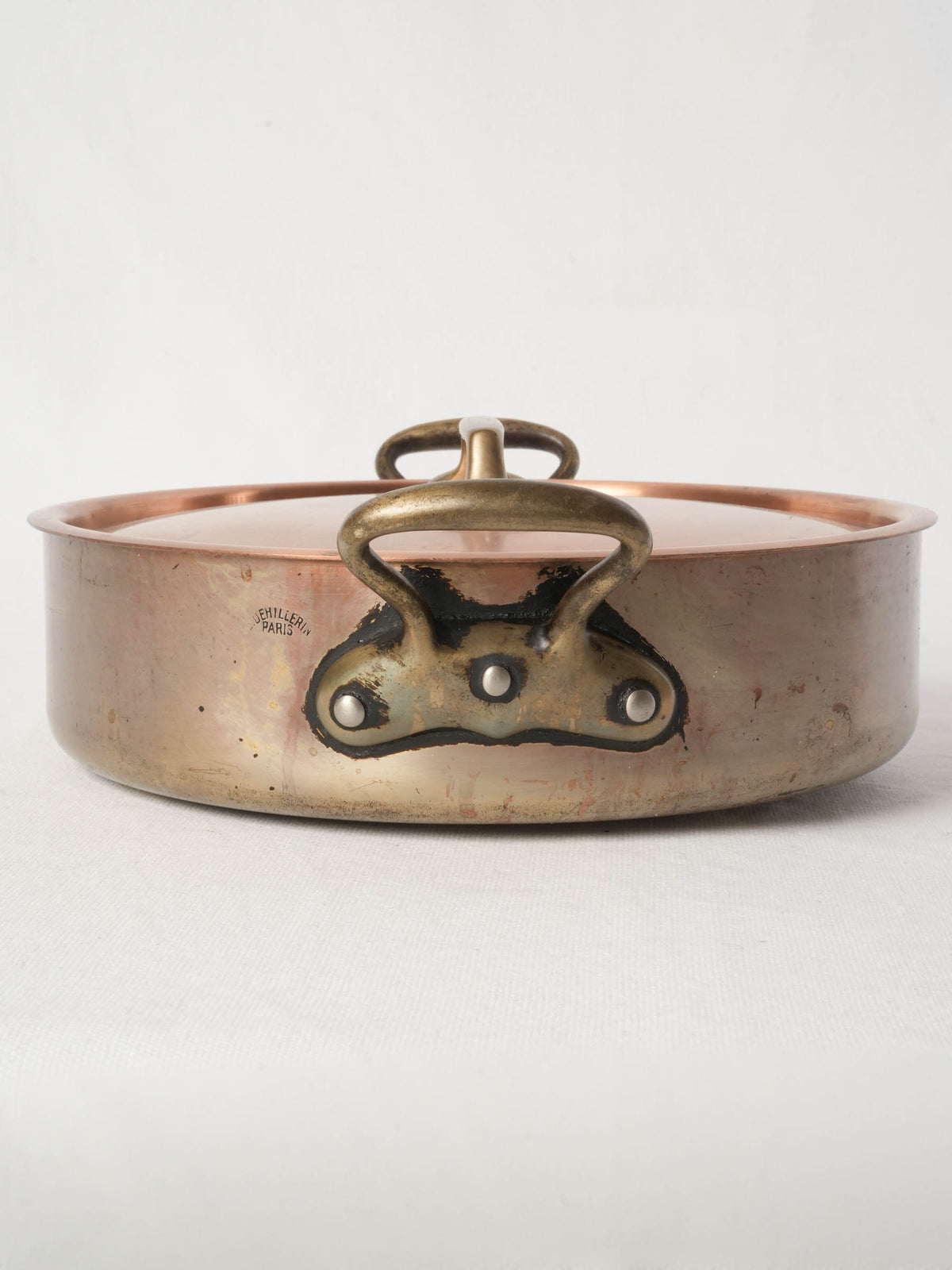 Vintage French Copper Rondeau by E. Dehillerin Paris