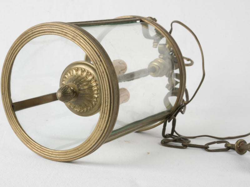 Electrified 19th-century French pendant lantern