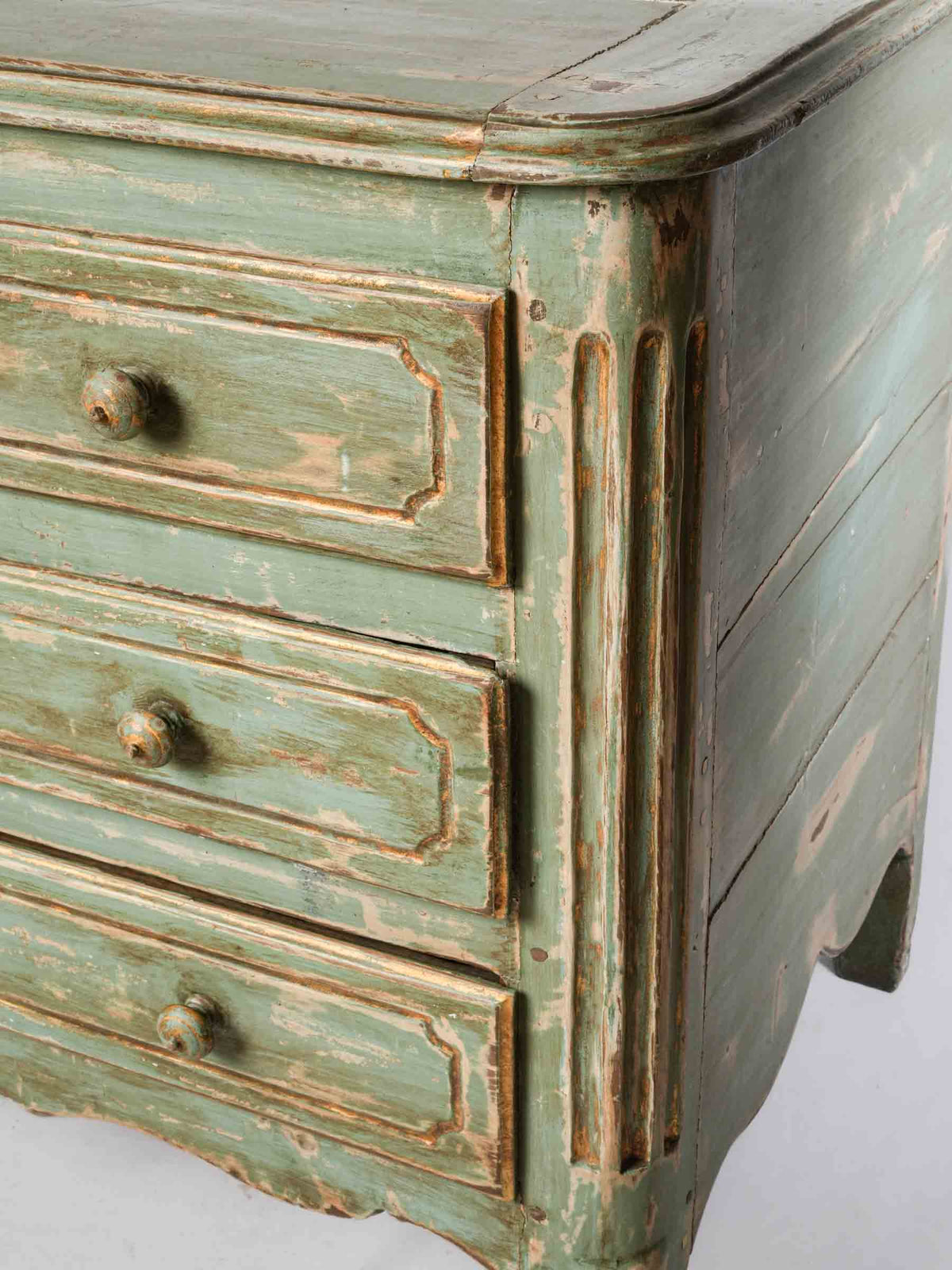 18th-Century French Oak Chest of Drawers with  Celadon Green Patina -  32¼" x 40½"