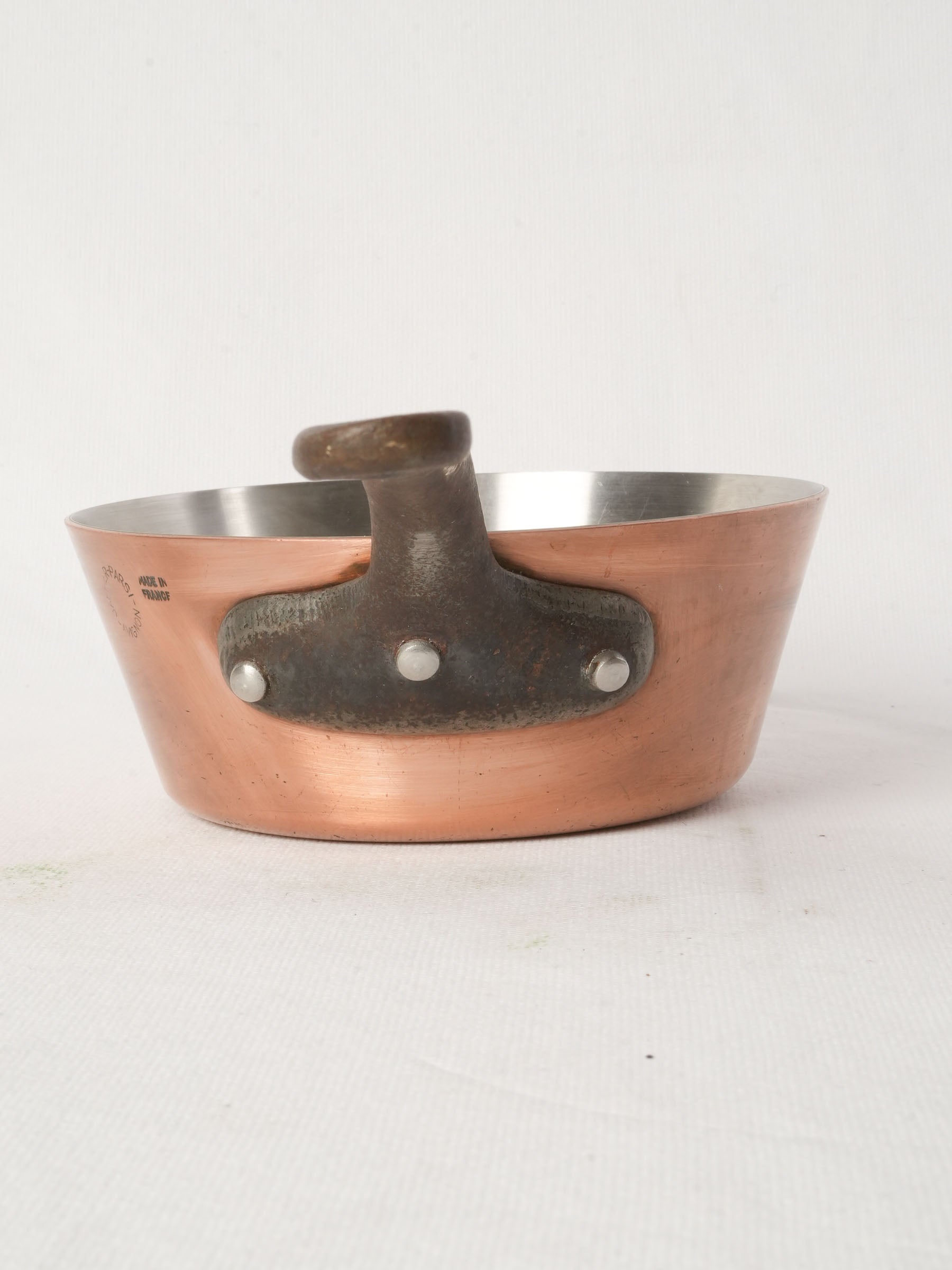 French Copper Casserole from Chanteduc Stainless Lined