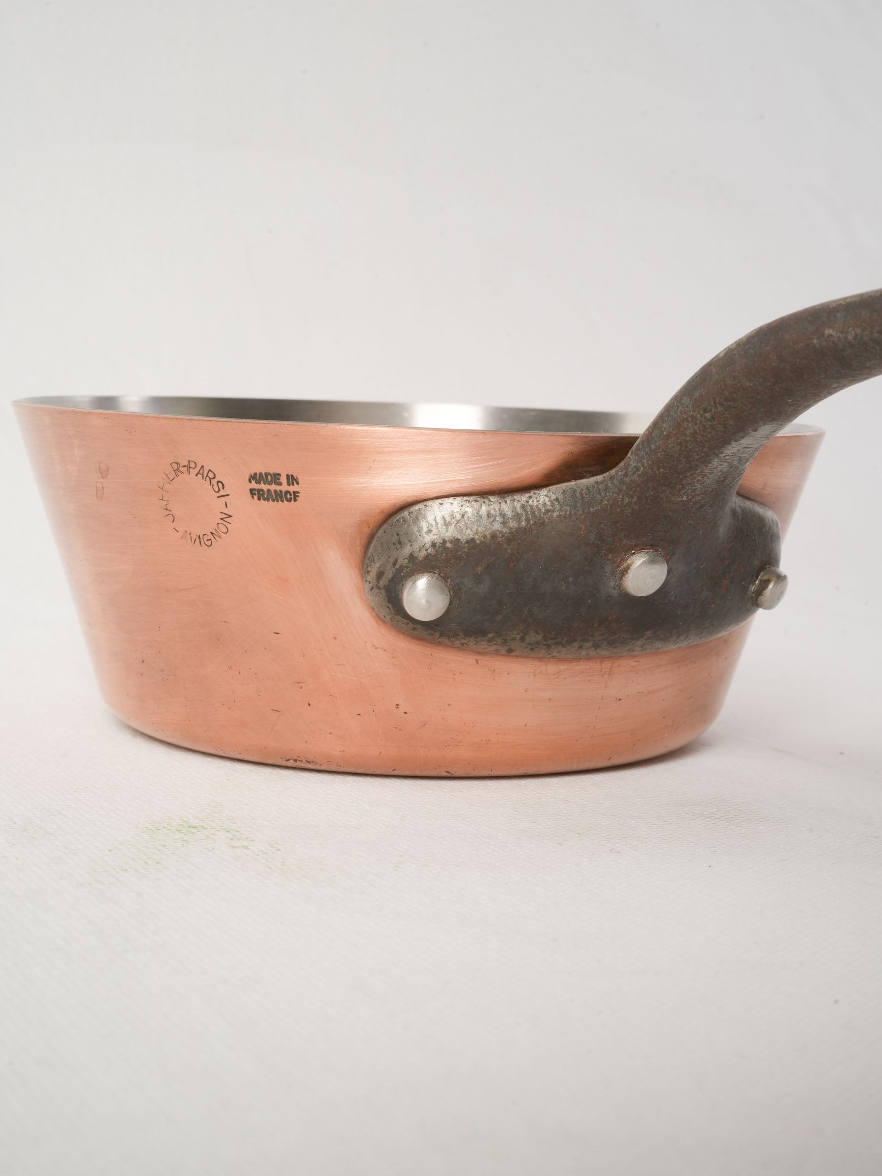 French Copper Casserole from Chanteduc Stainless Lined