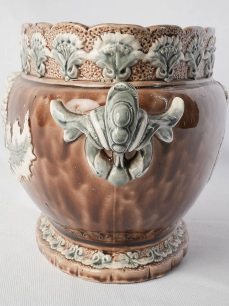 Symmetrical foliate handled centerpiece  