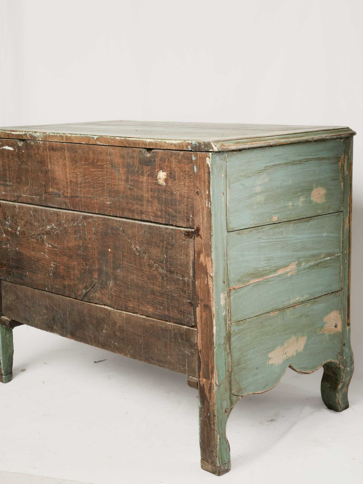18th-Century French Oak Chest of Drawers with  Celadon Green Patina -  32¼" x 40½"