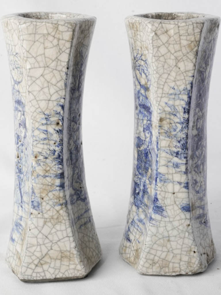 Handbuilt asymmetrical ceramic vases  