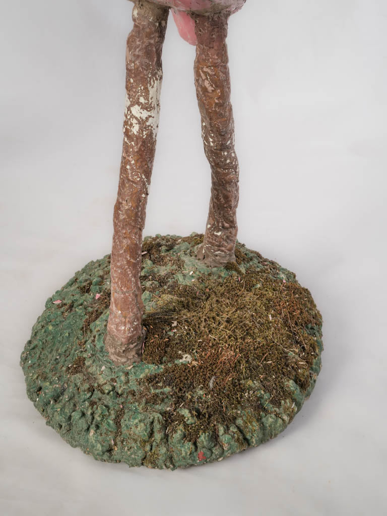 Stylized iron-reinforced flamingos