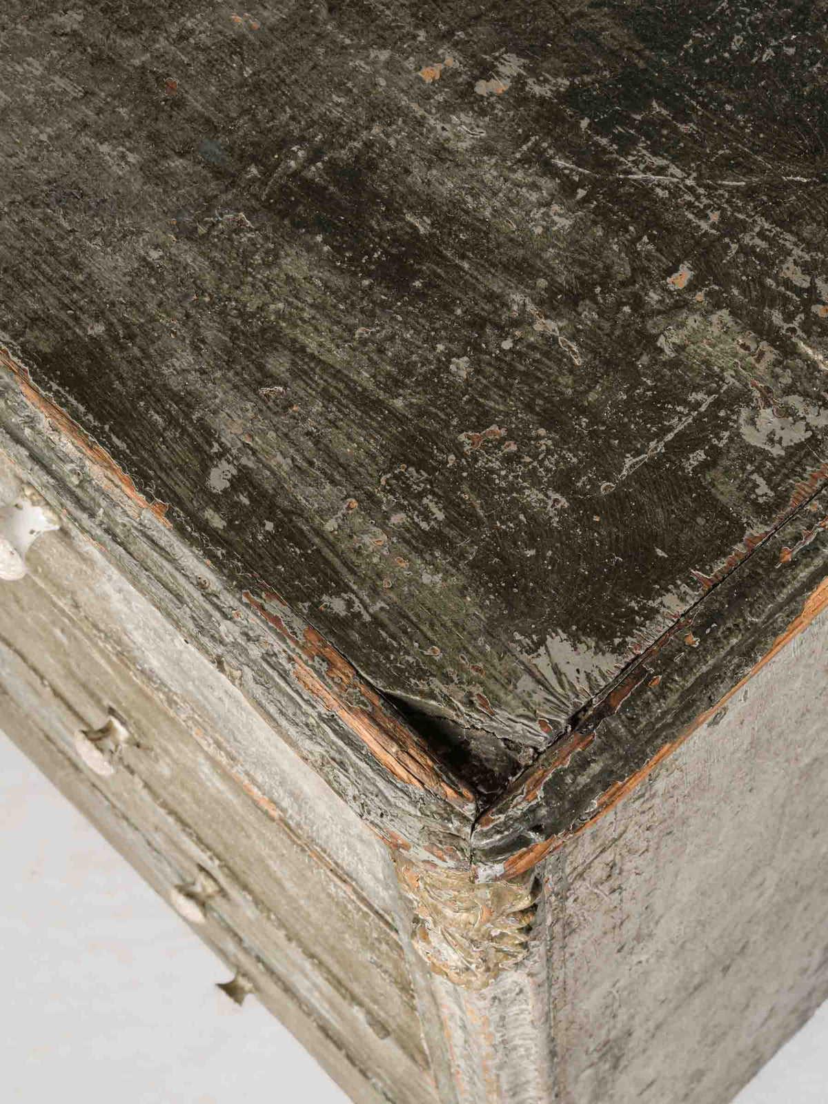 Tall  French Chest of Drawers w/ Misty Gray Patina, Circa 1800 - 40¼" x 48¾"