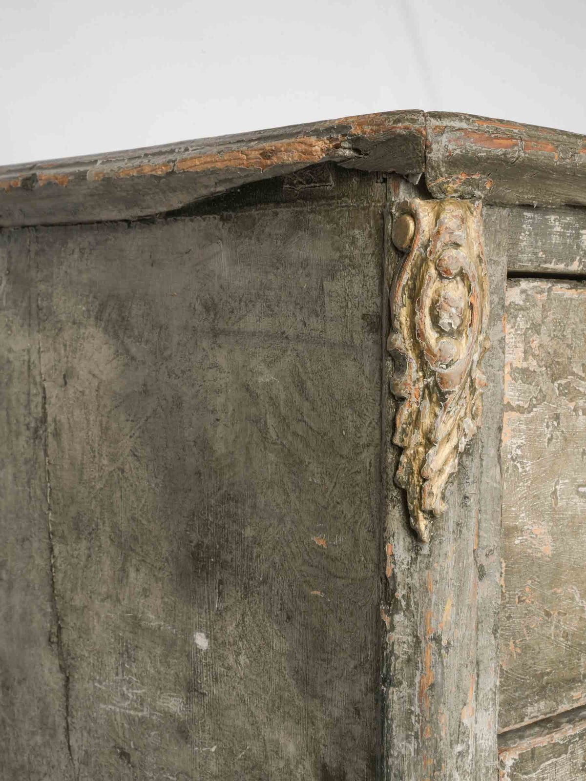 Tall  French Chest of Drawers w/ Misty Gray Patina, Circa 1800 - 40¼" x 48¾"