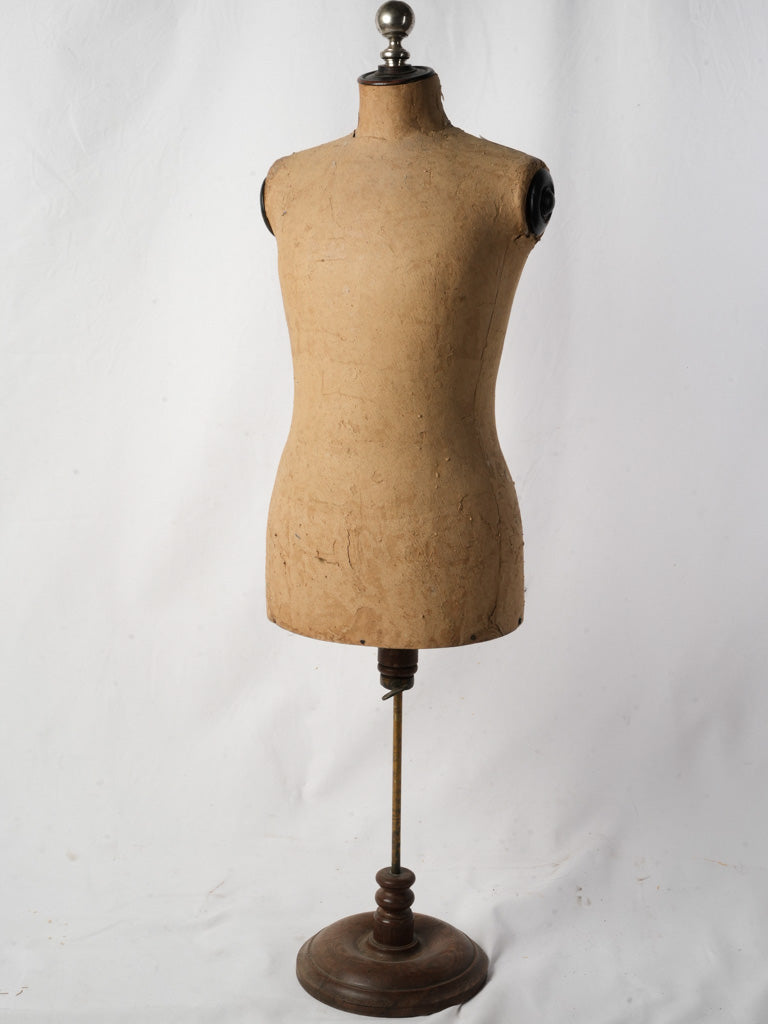 Antique English Adjustable Male Tailor’s Mannequin - 52¼"