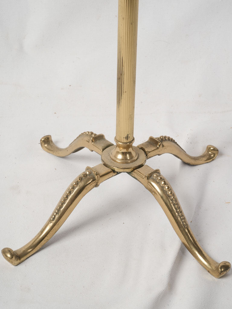 Brass & Mahogany Gentleman’s Valet Stand w/ Nautical Motif c. 1940s - 49½"