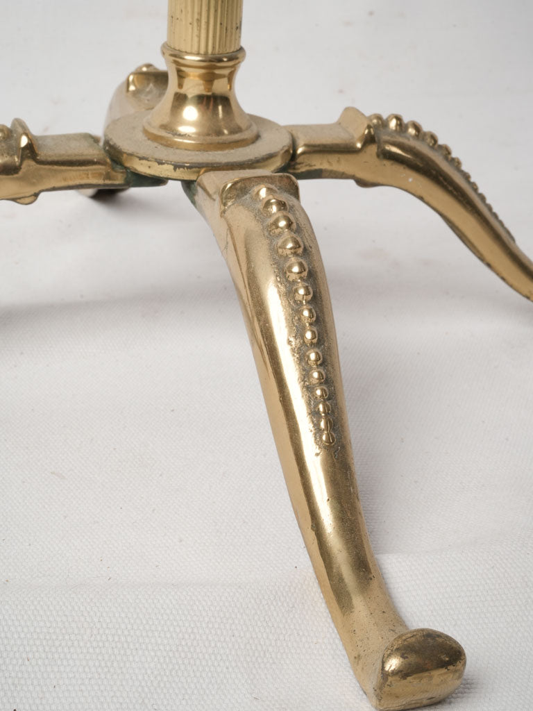 Brass & Mahogany Gentleman’s Valet Stand w/ Nautical Motif c. 1940s - 49½"