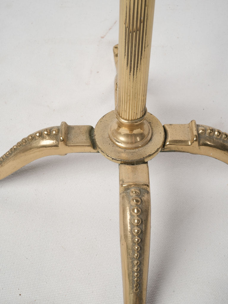 Brass & Mahogany Gentleman’s Valet Stand w/ Nautical Motif c. 1940s - 49½"