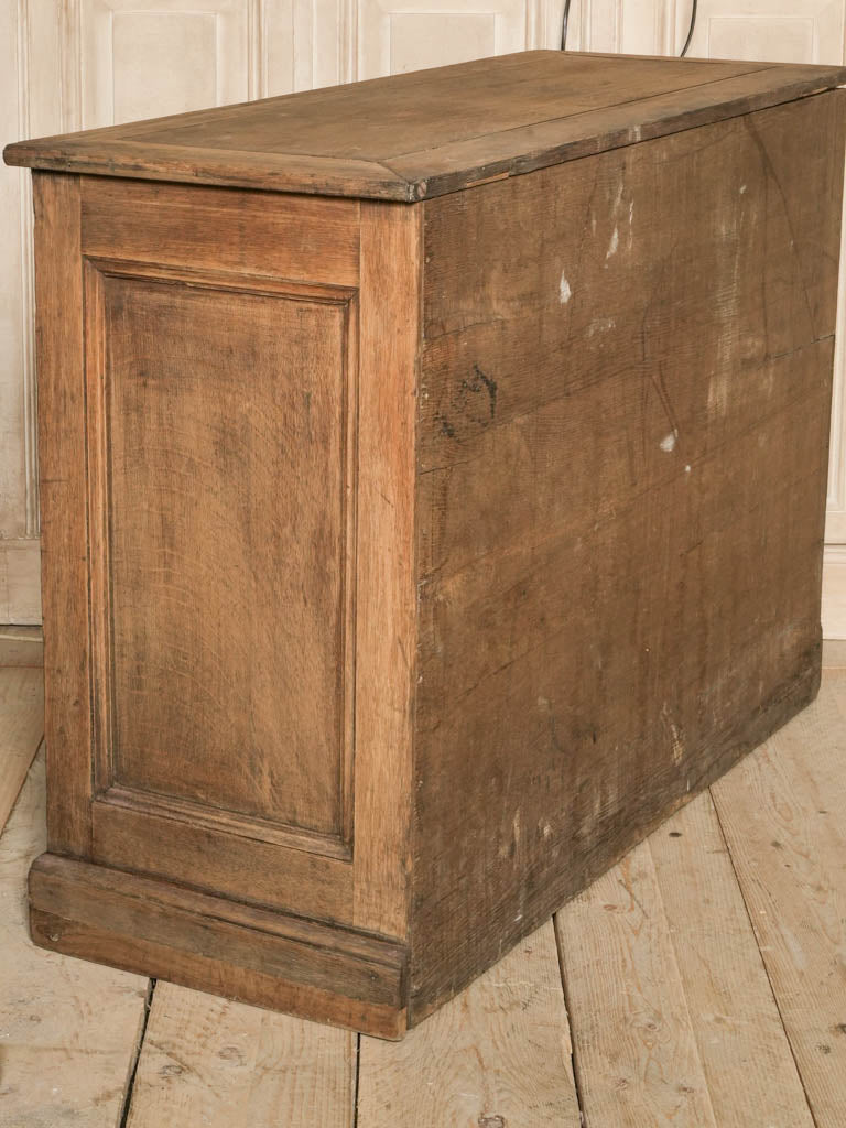 French Oak Notary's Cabinet w/ 12 Doors and Bronze Label Holders c. 1920 - 31"