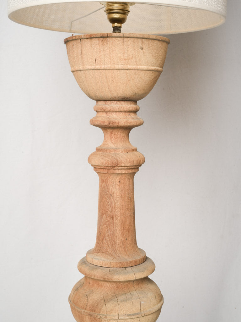 Rustic Turned Wood Baluster Floor Lamp - 64¼"