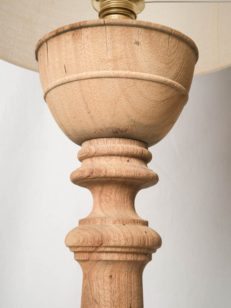 Rustic Turned Wood Baluster Floor Lamp - 64¼"