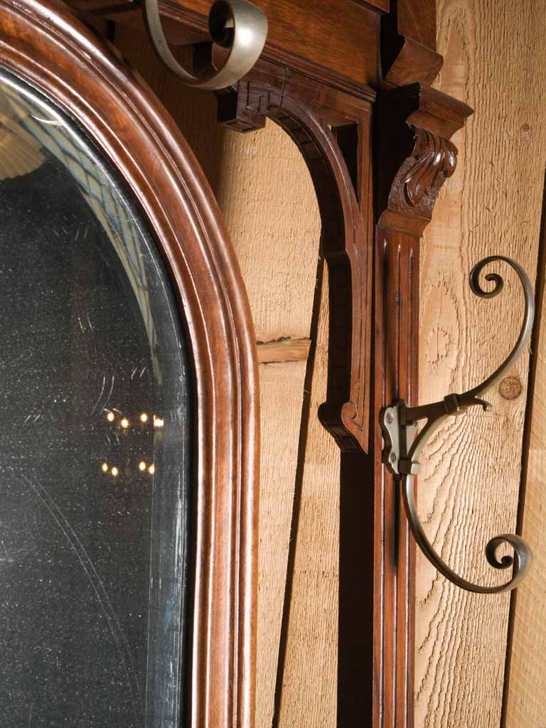 Tall French Walnut Hall Tree  c. 1900 - 80¾"