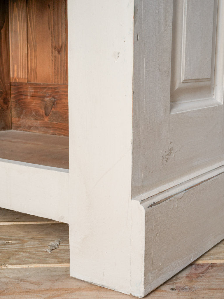 Early 20th Century French Shop Counter w/ Recent Ivory Painted Finish - 42½" x 47¼"
