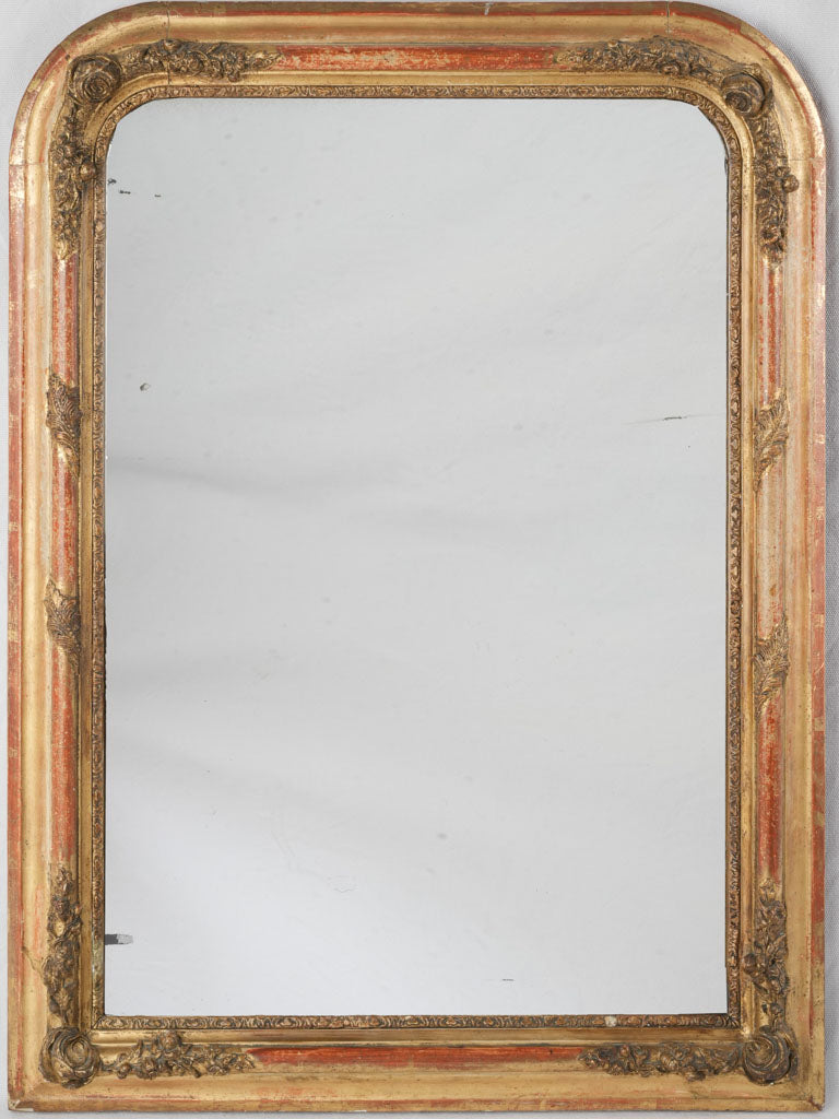 Mid-19th Century Louis Philippe Giltwood Mirror w/ Mercury Plate - 31½" x 23¼"