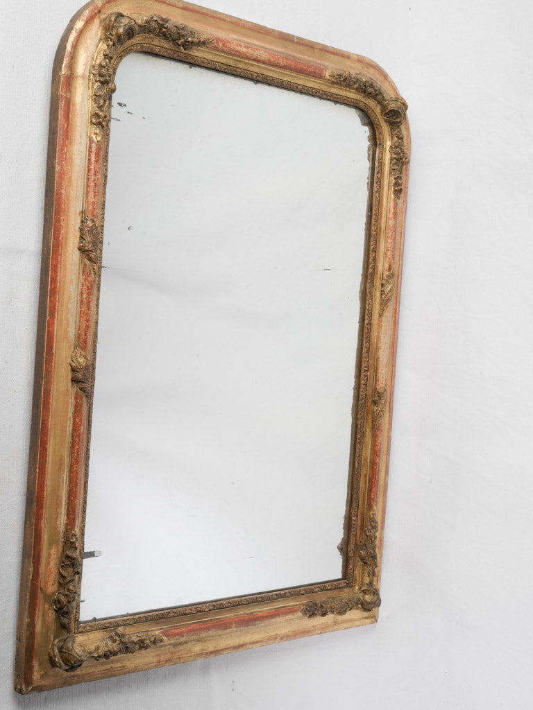 Mid-19th Century Louis Philippe Giltwood Mirror w/ Mercury Plate - 31½" x 23¼"