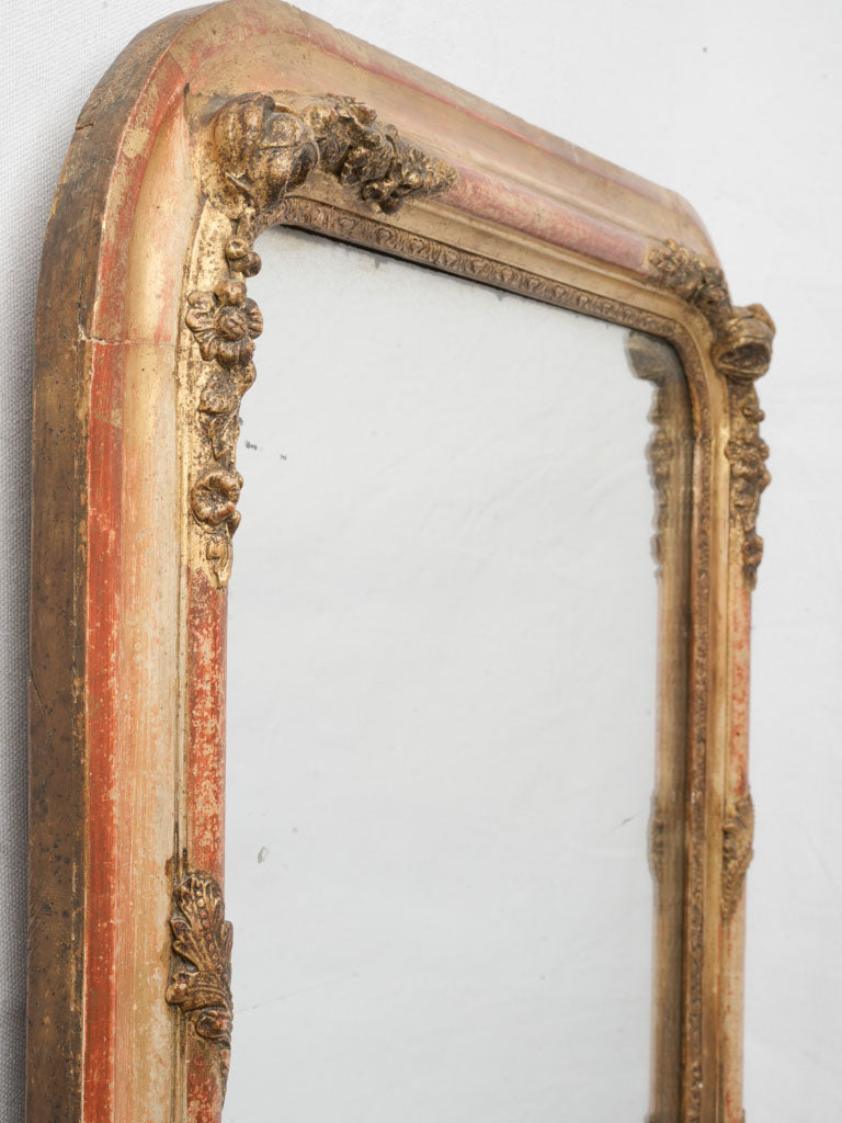 Mid-19th Century Louis Philippe Giltwood Mirror w/ Mercury Plate - 31½" x 23¼"
