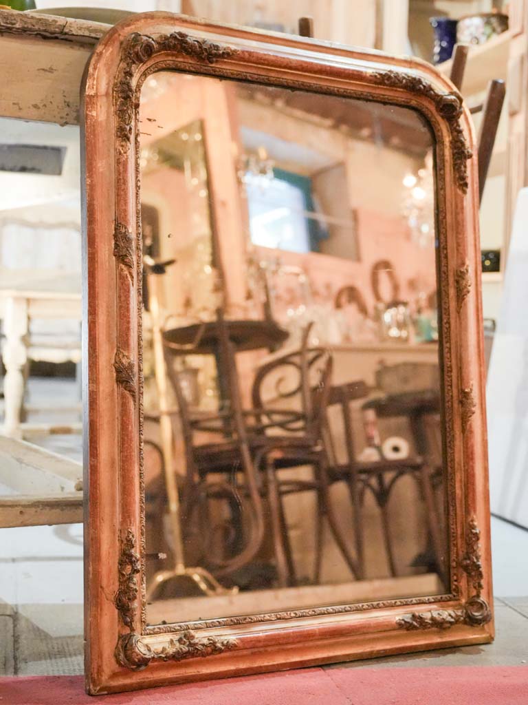 Mid-19th Century Louis Philippe Giltwood Mirror w/ Mercury Plate - 31½" x 23¼"