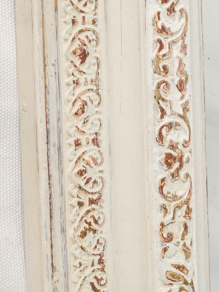 Antique French Louis-Philippe Mirror w/ Off-White Finish - 43¾"x 30¾"