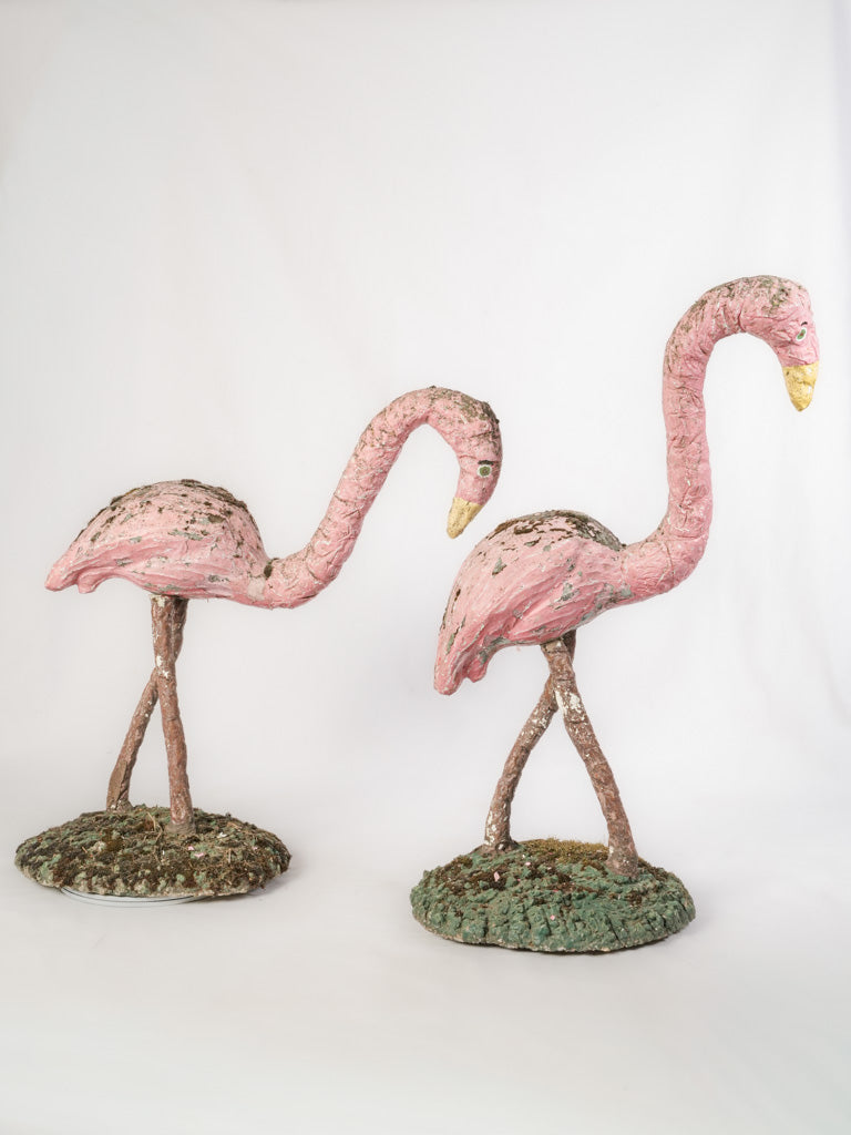 Naïve folk-art concrete sculptures