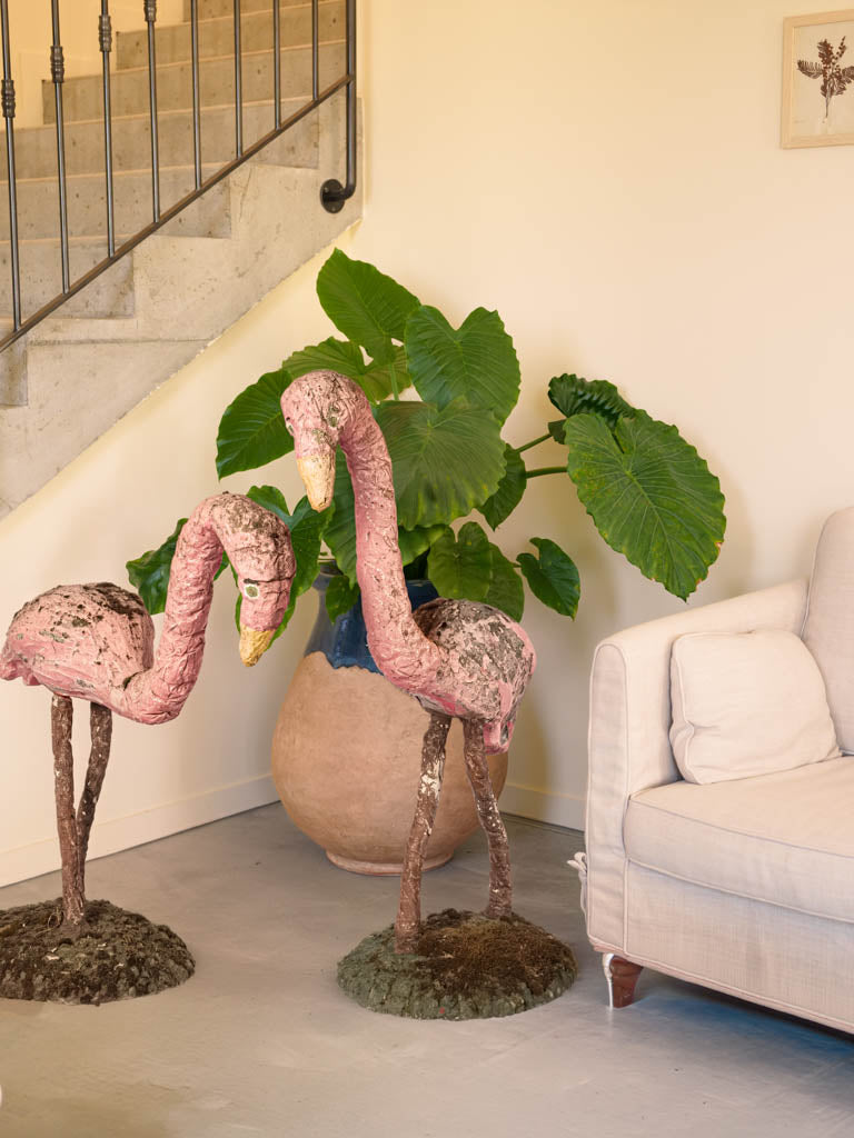 Rare vintage flamingo garden artworks