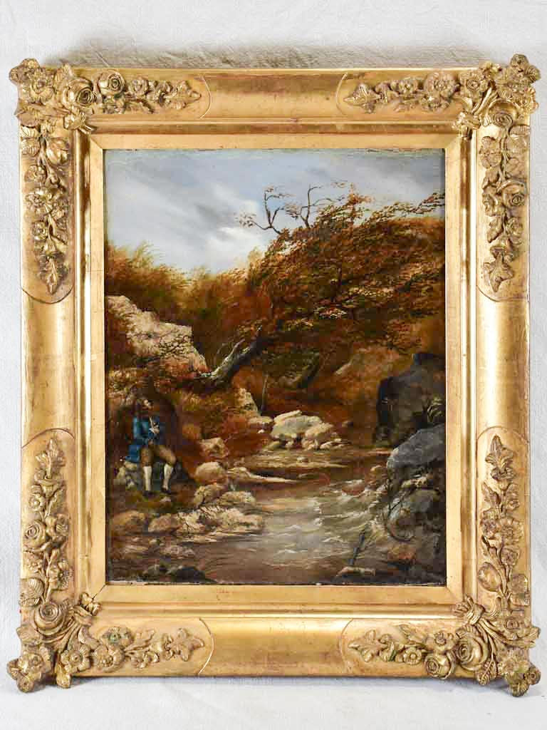 Animated landscape by Joseph Latour (1807 - 1865)  - oil on canvas 1838- 24½" x 29½"