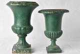 Vintage Medici-Inspired Cast Iron Planters