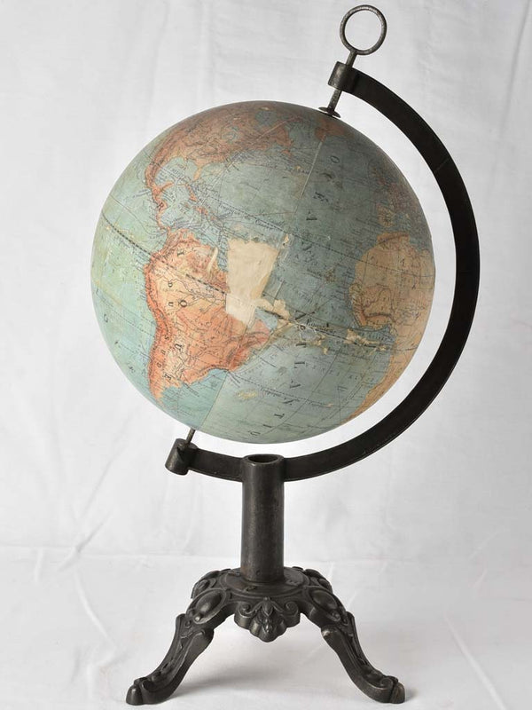 Vintage Napoleon III-style world globe