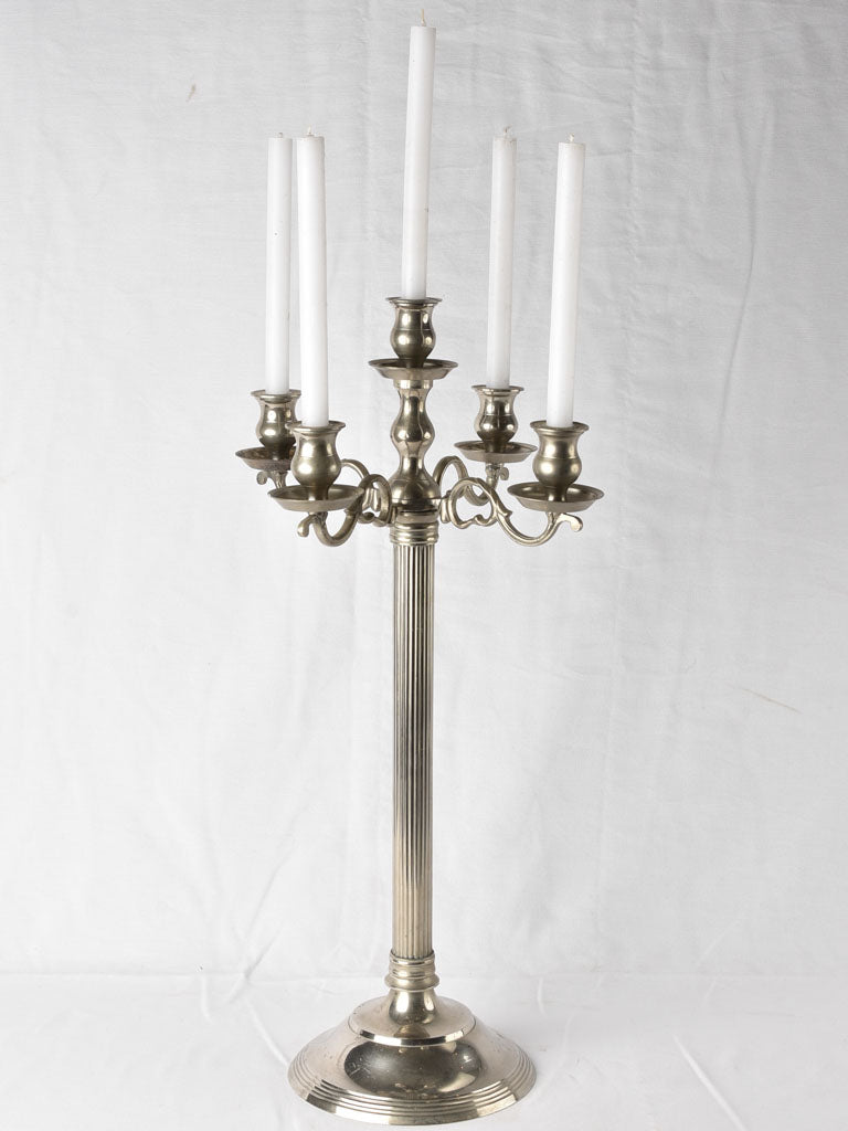 Tall candlestick for minimalist tablescape
