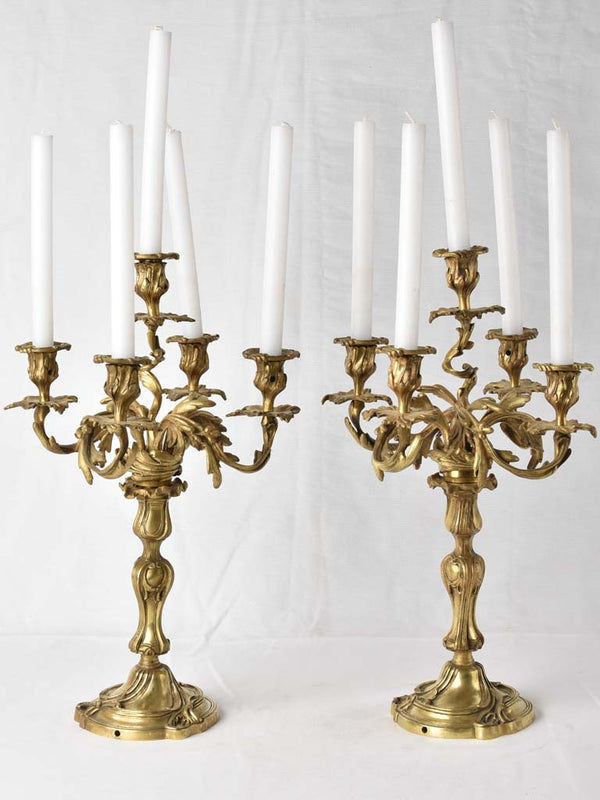 Spectacular Louis XV style candelabras