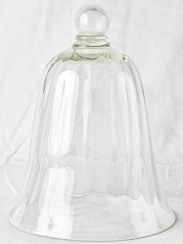 Vintage glass dome cloche 12½"