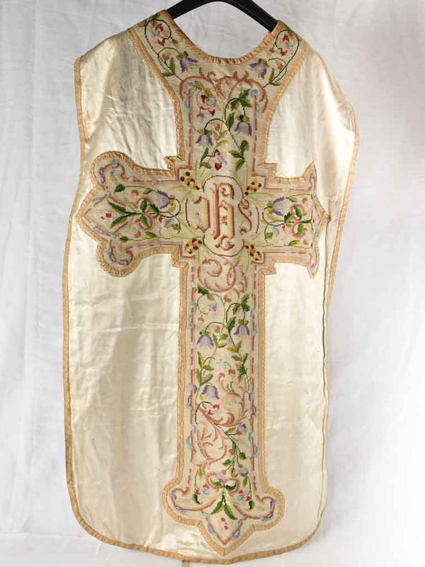 19th century Priest's embroidered robe 44"