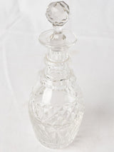 Small-scale detailed crystal perfume decanter