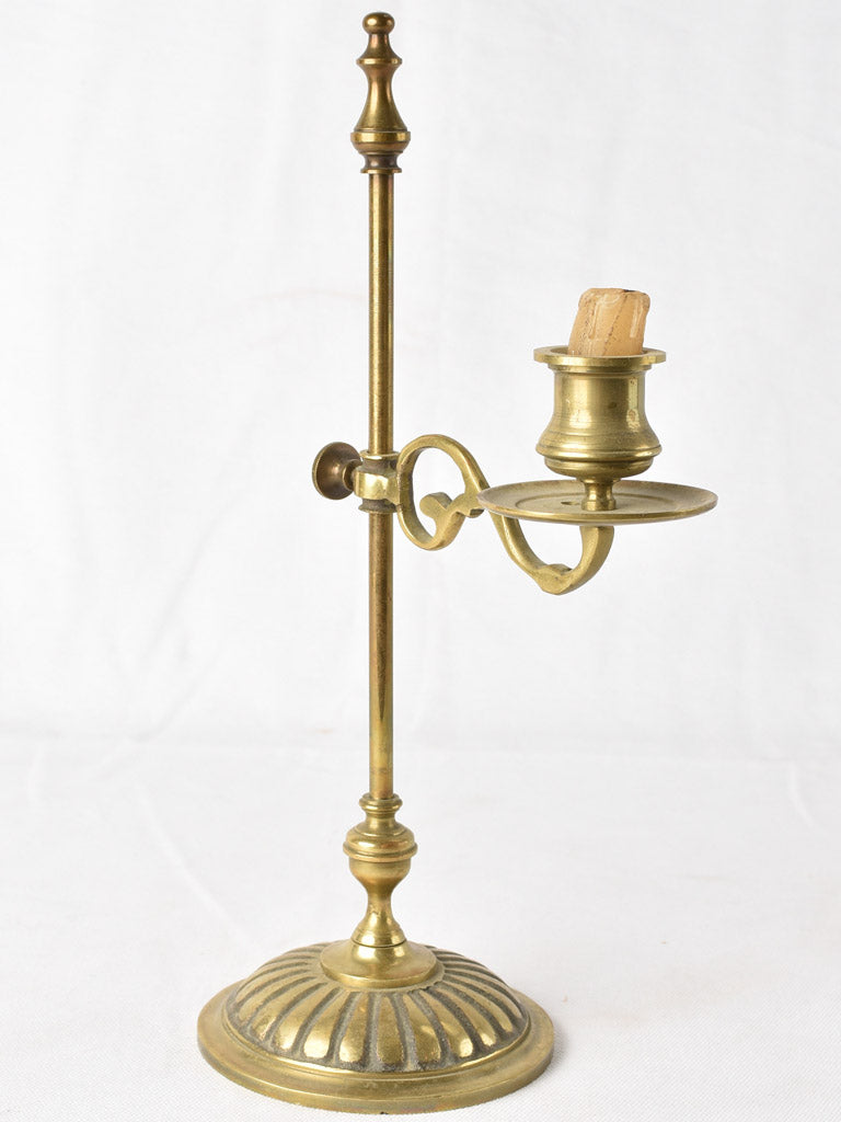 Adjustable French candlestick - 19th century 13½"