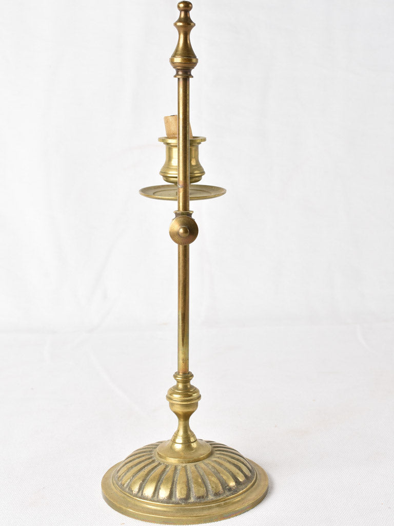 Adjustable French candlestick - 19th century 13½"