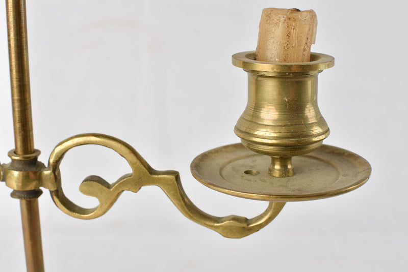 Adjustable French candlestick - 19th century 13½"