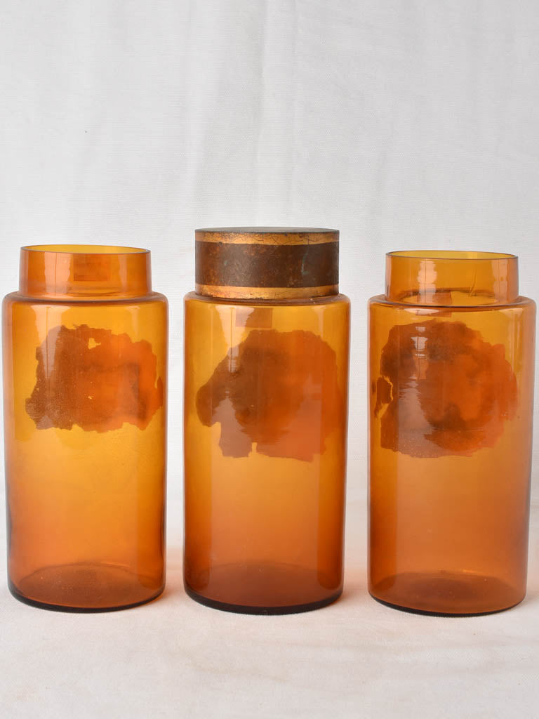 Late 1800s French Hamamelis glass jar