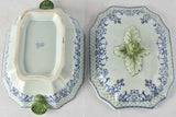 Classic Gien faience with lattice border