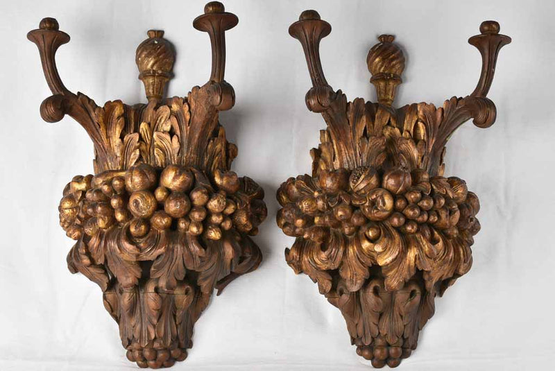 Classicism-inspired sizable candle sconces