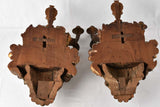 Refurbished antiquity boiserie wall sconces