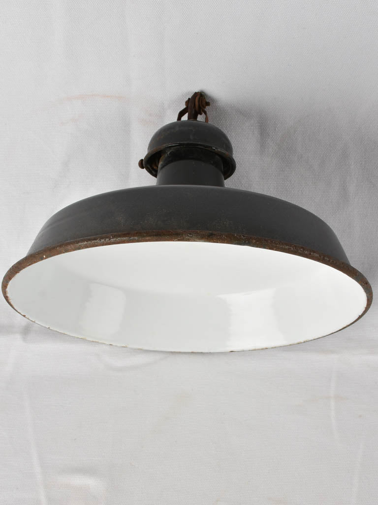 Antique French Industrial Light fixtures
