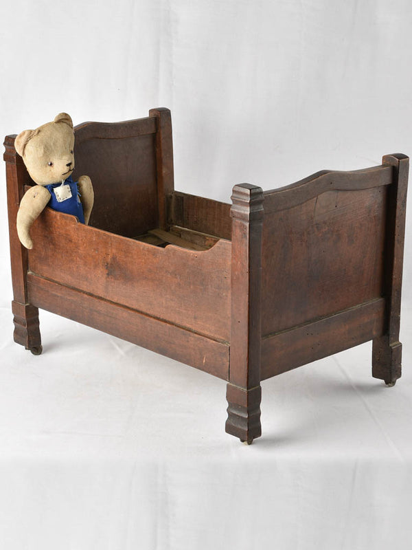 Louis Philippe doll's bed - walnut 23¾"